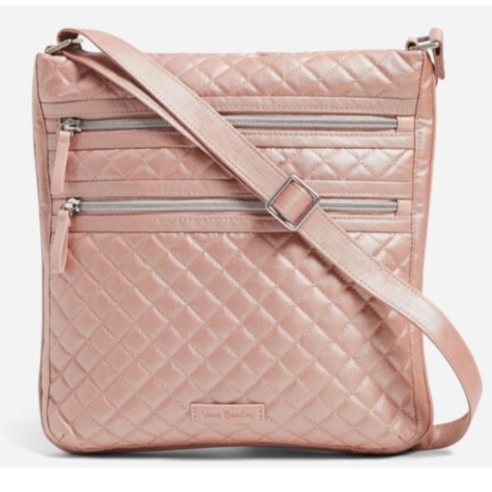 Vera Bradley Iconic Triple Zip Hipster – Rose Quartz